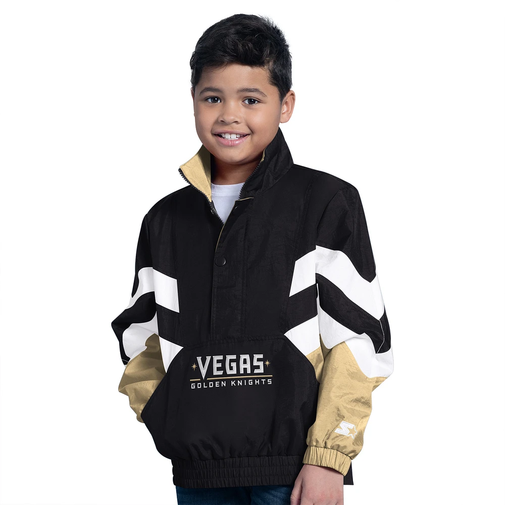 Youth Starter Black Vegas Golden Knights Prospect Half-Zip Pullover Top