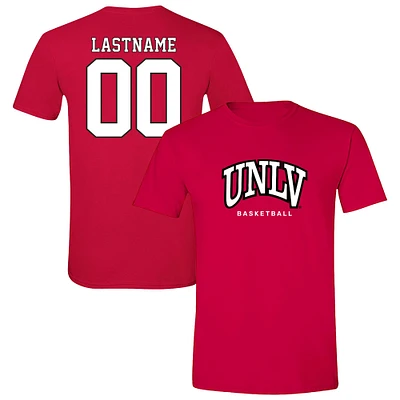 Unisex  Scarlet UNLV Rebels Collegiate Men's Basketball NIL Pick-A-Player T-Shirt