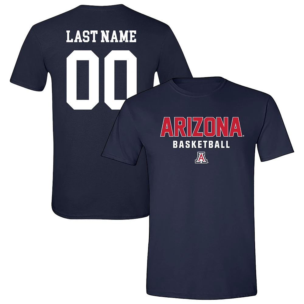 Unisex Navy Arizona Wildcats Collegiate Men's Basketball NIL Pick-A-Player T-Shirt
