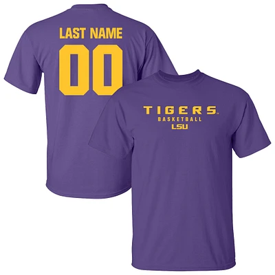 Unisex  Purple LSU Tigers Collegiate Men's Basketball NIL Pick-A-Player T-Shirt