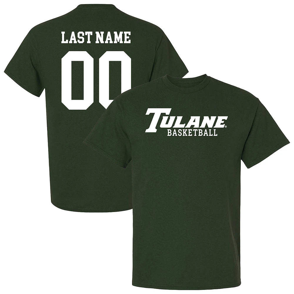 Unisex Green Tulane Wave Collegiate Men's Basketball NIL Pick-A-Player T-Shirt