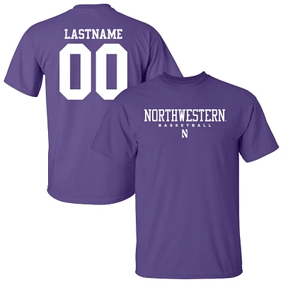 Unisex  Purple Northwestern Wildcats Collegiate Men's Basketball NIL Pick-A-Player T-Shirt