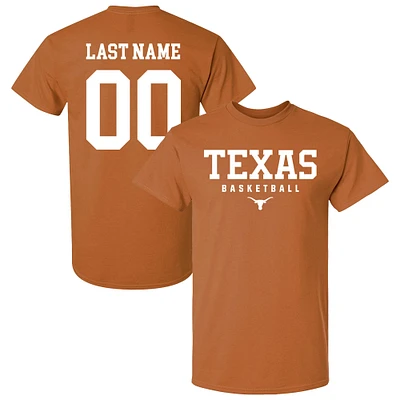 Unisex Texas Orange Longhorns Collegiate Men's Basketball NIL Pick-A-Player T-Shirt