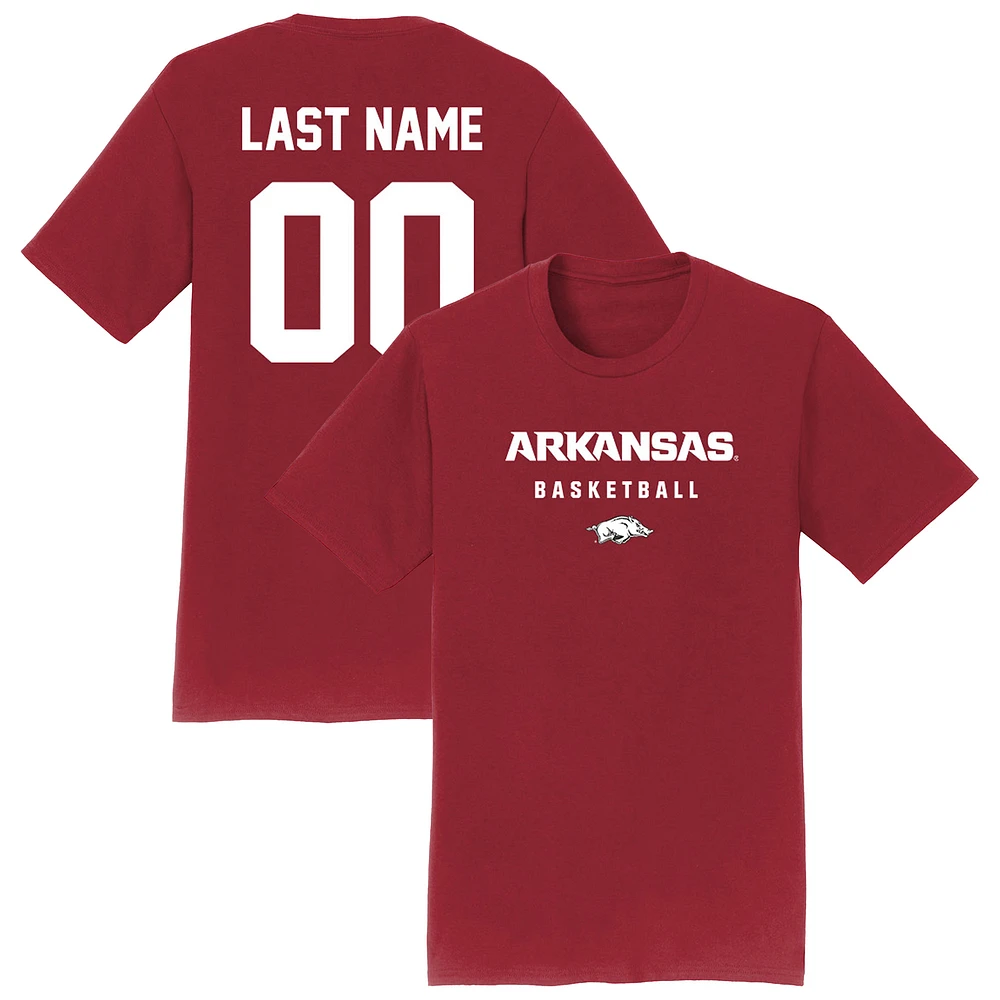 Unisex Cardinal Arkansas Razorbacks Collegiate Men's Basketball NIL Pick-A-Player T-Shirt