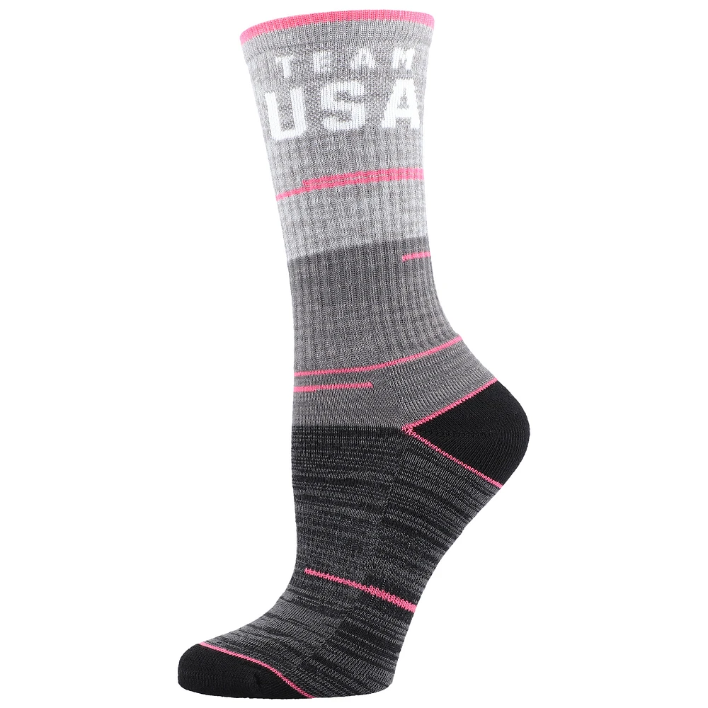 Women's Gray Team USA Camo Single Crew Socks