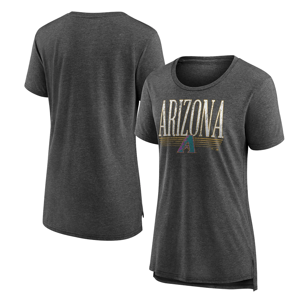 Women's Gray Arizona Diamondbacks Toppler Tri-Blend T-Shirt