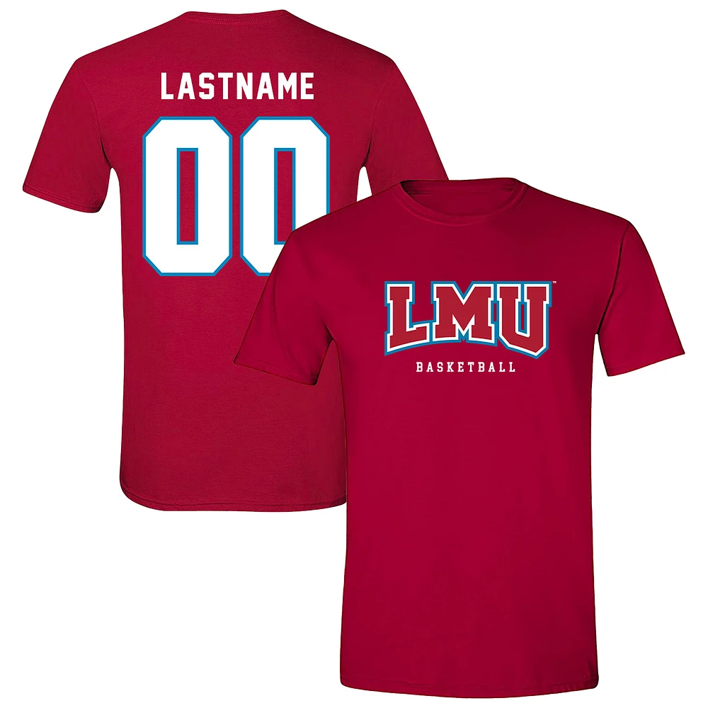 Unisex Crimson Loyola Marymount Lions NIL Pick-A-Player Women's Basketball Shirsey T-Shirt