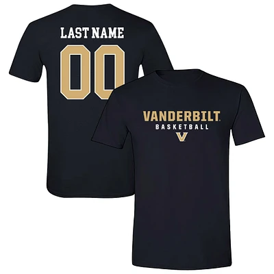 Unisex  Black Vanderbilt Commodores NIL Pick-A-Player Women's Basketball Shirsey T-Shirt