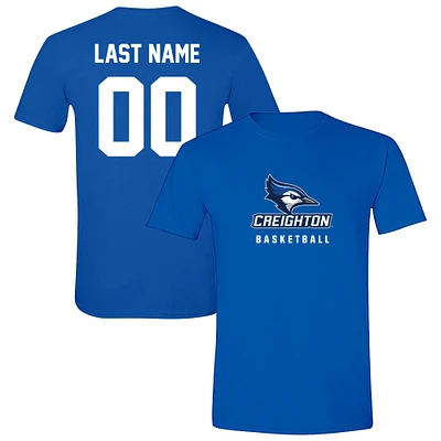 Unisex Blue Creighton Bluejays NIL Pick-A-Player Women's Basketball Shirsey T-Shirt