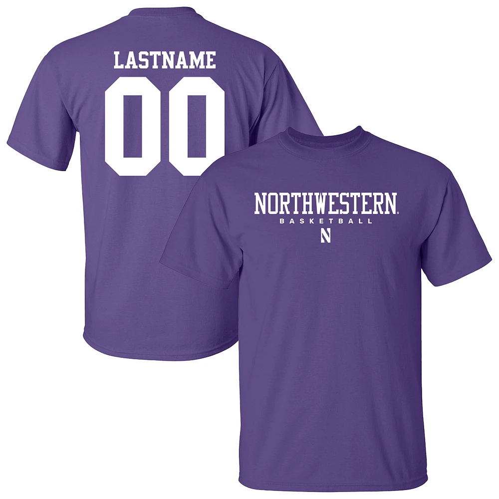 Unisex Purple Northwestern Wildcats NIL Pick-A-Player Women's Basketball Shirsey T-Shirt