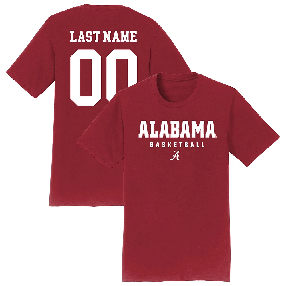 Unisex Crimson Alabama Tide NIL Pick-A-Player Women's Basketball Shirsey T-Shirt