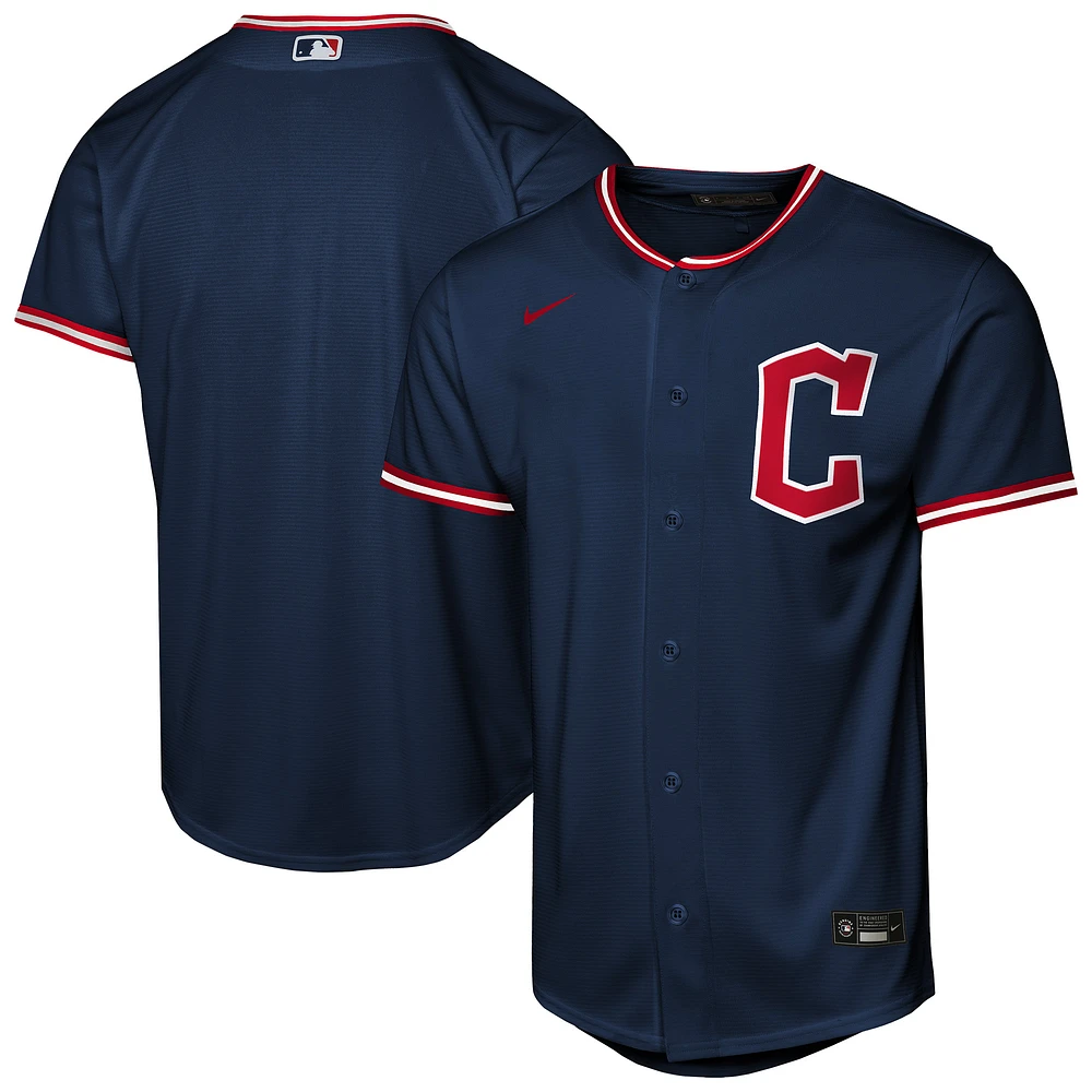 Youth Nike Navy Cleveland Guardians Alternate Replica Jersey