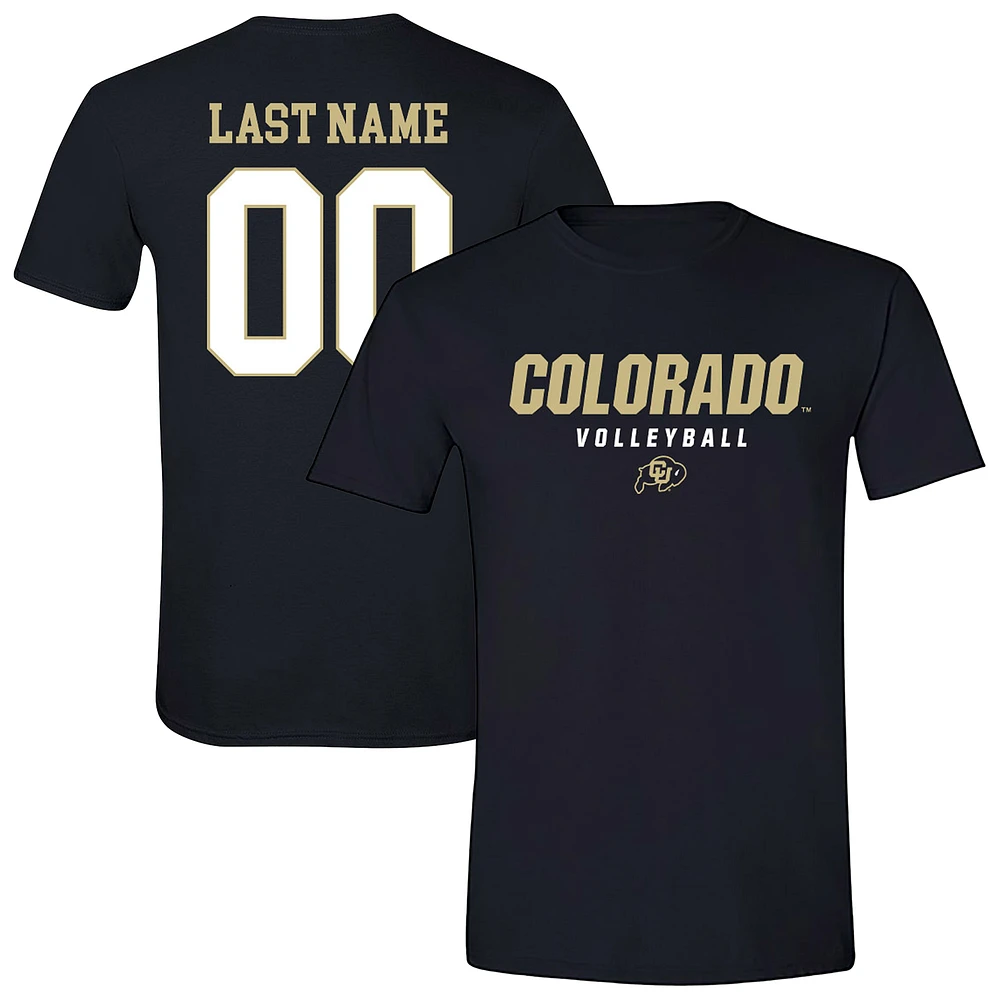 Unisex Black Colorado Buffaloes Collegiate Women's Volleyball NIL Pick-A-Player T-Shirt