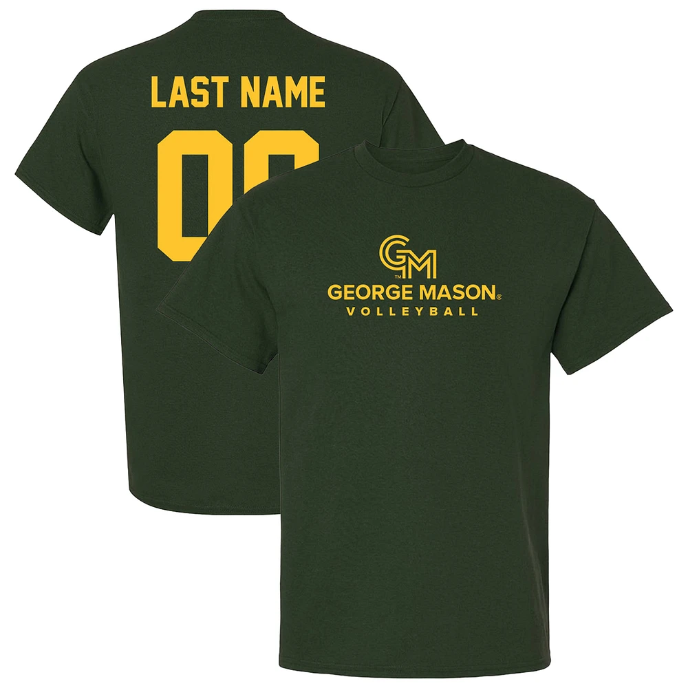 Unisex Green George Mason Patriots Collegiate Women's Volleyball NIL Pick-A-Player T-Shirt