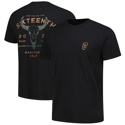 Men's Barstool Golf Black WM Phoenix Open Longhorn T-Shirt