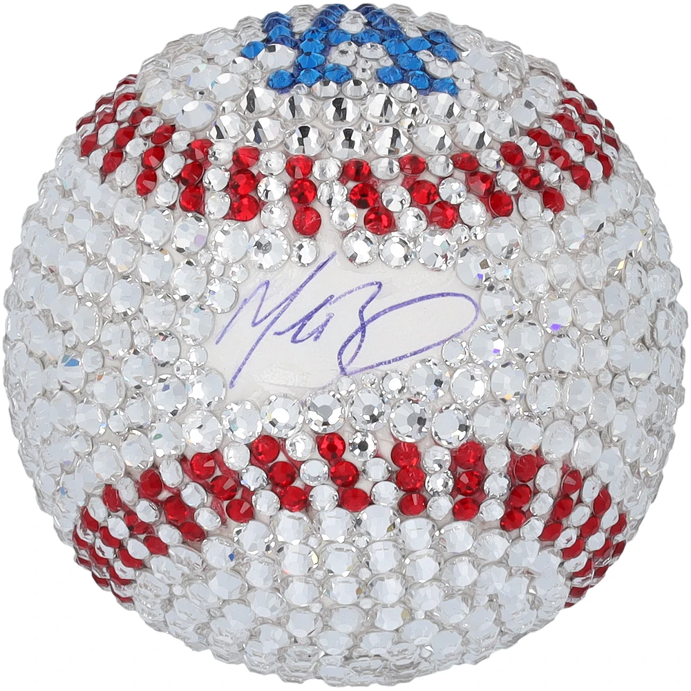 Mookie Betts Los Angeles Dodgers Autographed Swarovski Crystal Baseball - Art by Rock On Sports