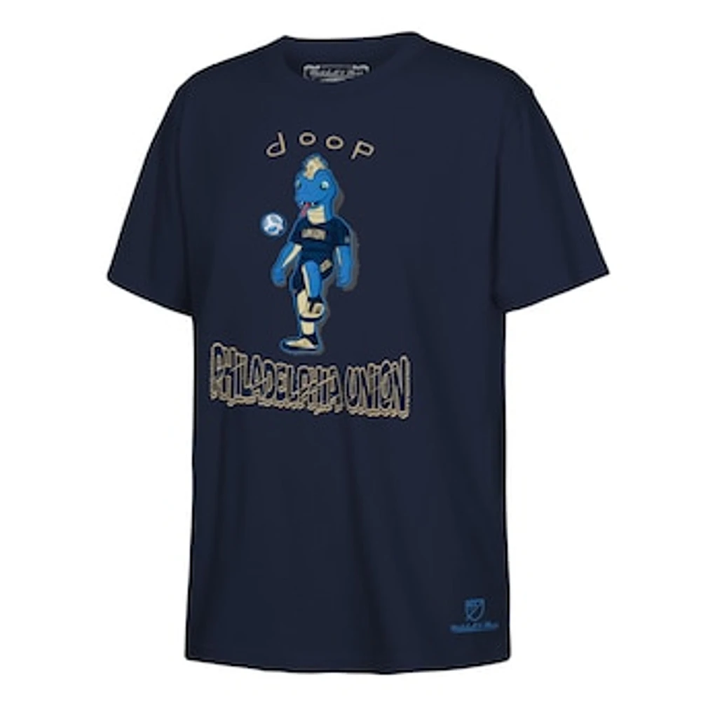Youth Mitchell & Ness Navy Philadelphia Union Mascot T-Shirt