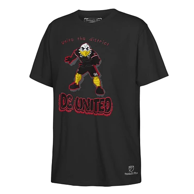 Youth Mitchell & Ness Black D.C. United Mascot T-Shirt
