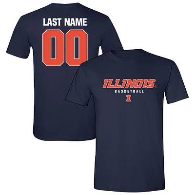 Unisex Navy Illinois Fighting Illini Collegiate Women's Basketball NIL Pick-A-Player T-Shirt