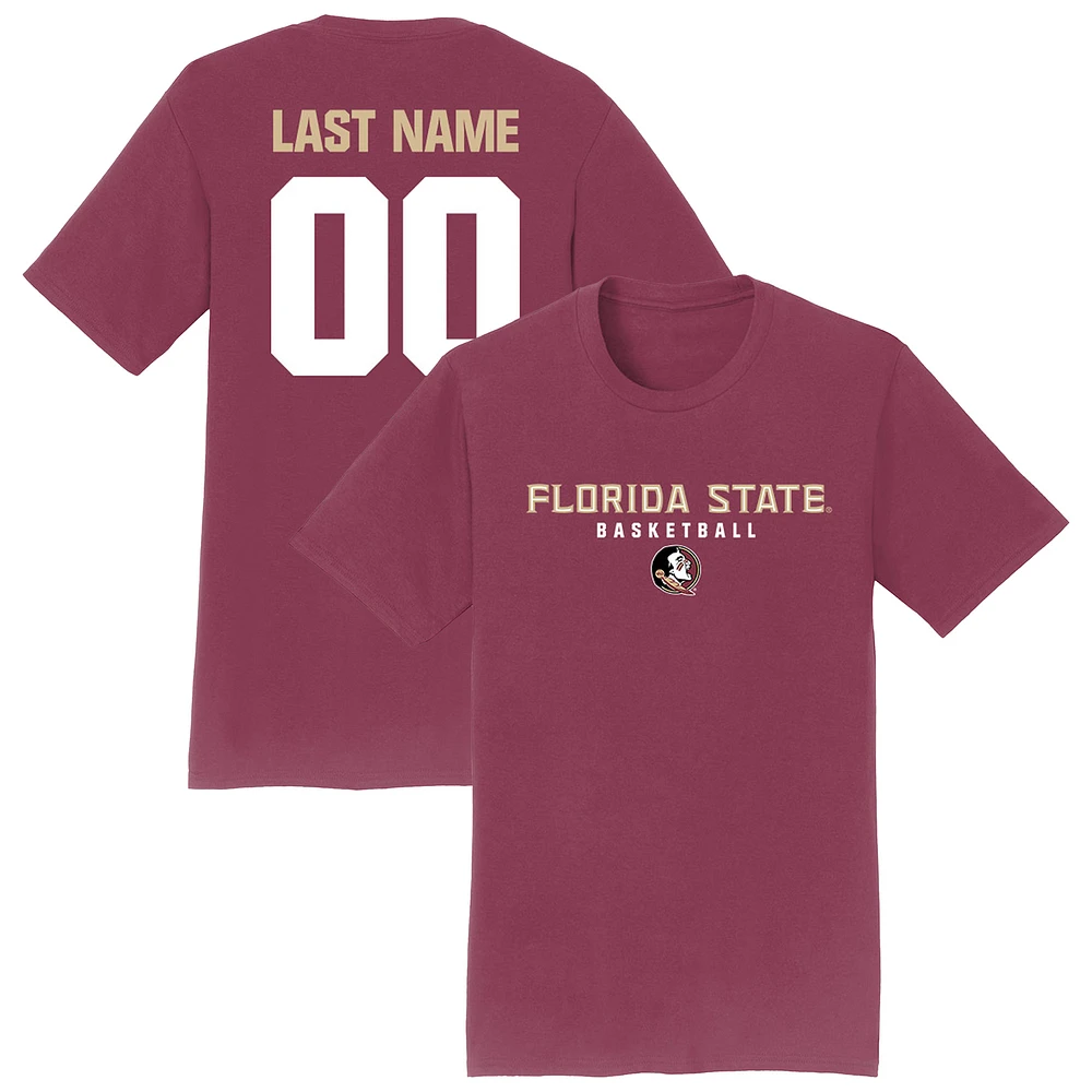 Unisex Garnet Florida State Seminoles Collegiate Women's Basketball NIL Pick-A-Player T-Shirt