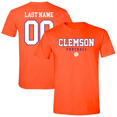 Unisex Orange Clemson Tigers Collegiate Football NIL Pick-A-Player T-Shirt