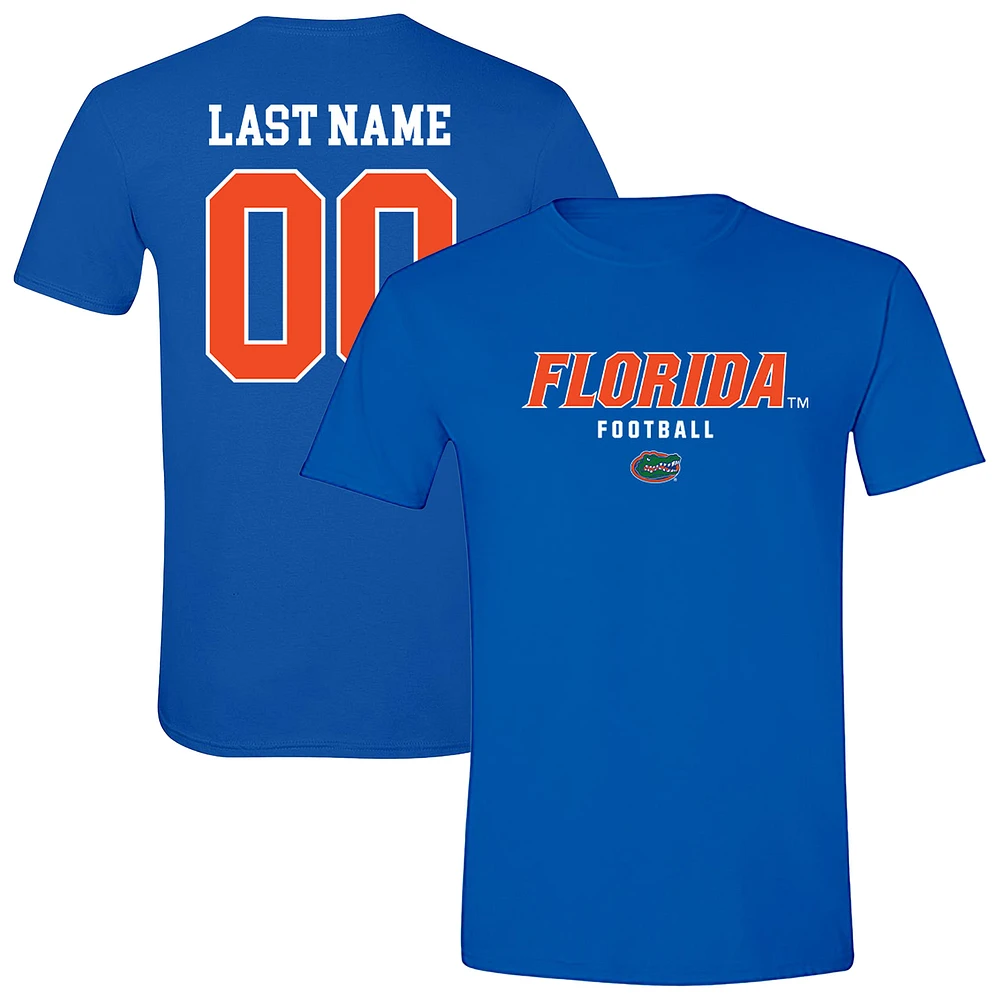 Unisex Royal Florida Gators Collegiate Football NIL Pick-A-Player T-Shirt