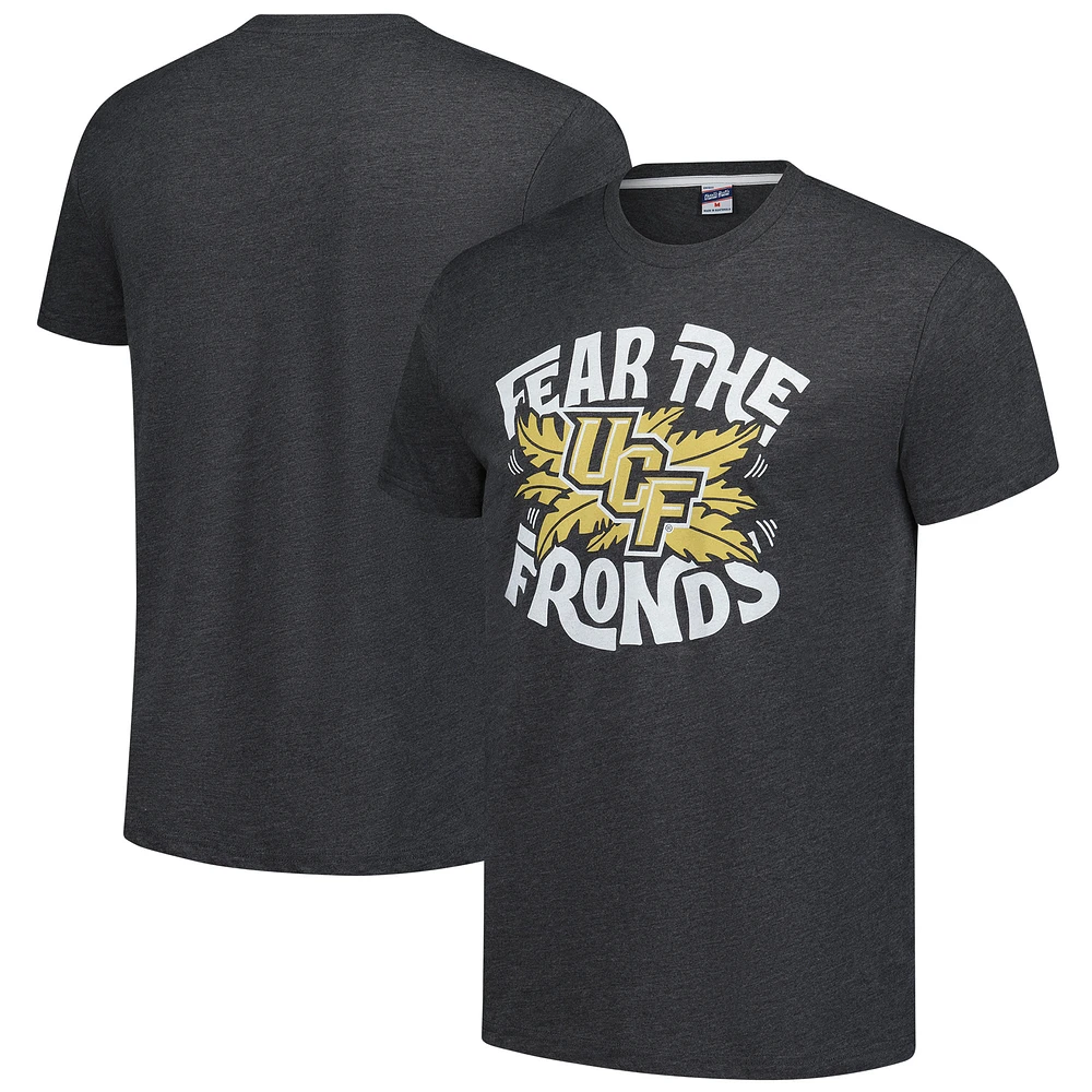 Unisex Charlie Hustle Heather Black UCF Knights Fear the Fronds Tri-Blend T-Shirt