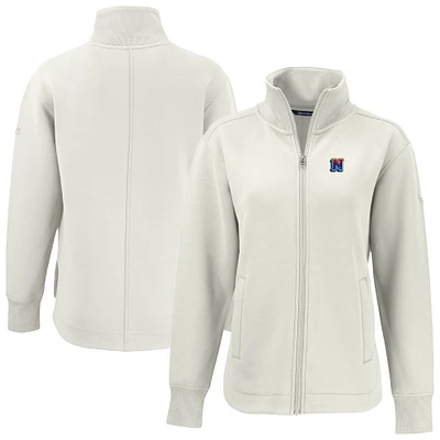 Women's Cutter & Buck White Northwest Arkansas Naturals Roam Eco Recycled Full-Zip Jacket