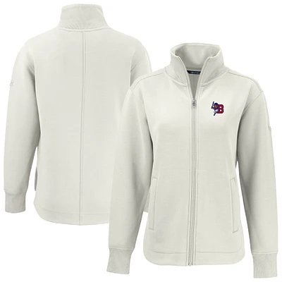 Women's Cutter & Buck White Buffalo Bisons Roam Eco Recycled Full-Zip Jacket