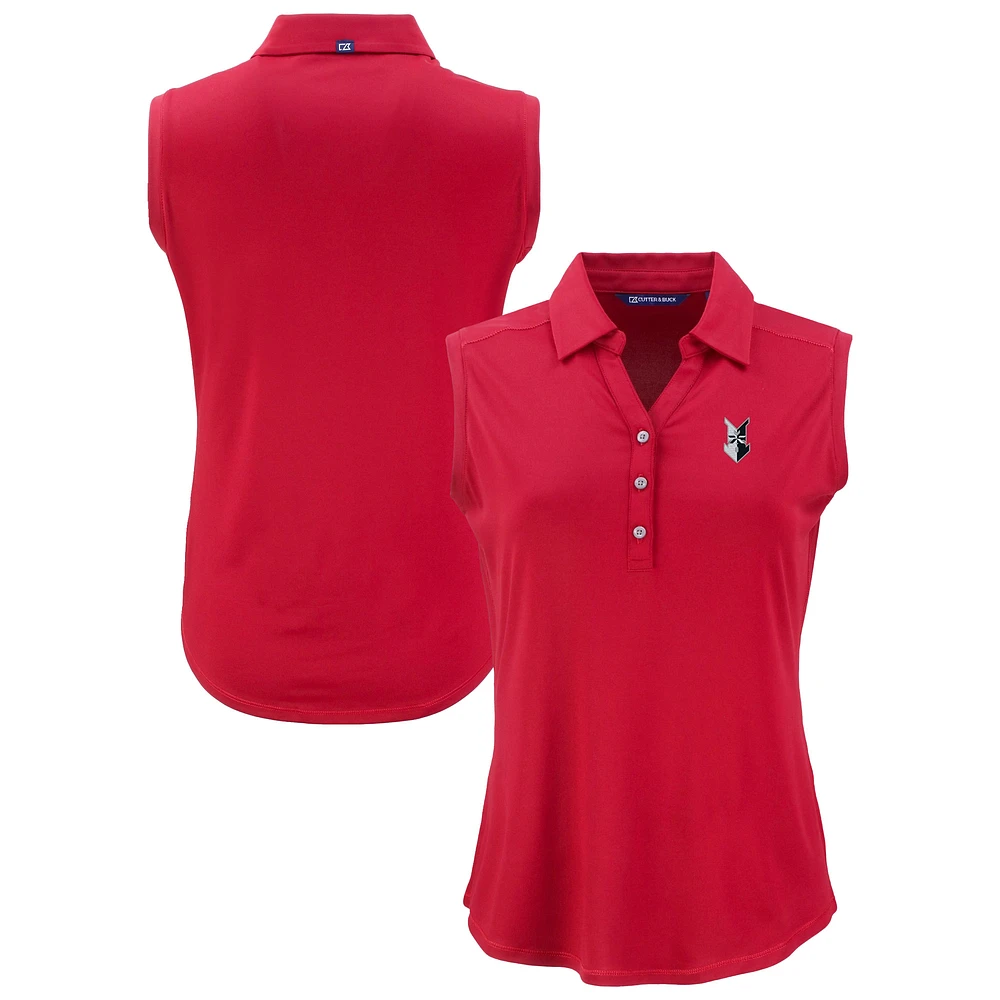 Women's Cutter & Buck Indianapolis Indians Forge Eco Stretch Recycled Sleeveless Polo