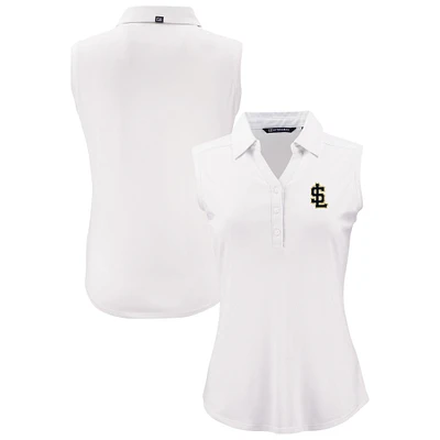 Women's Cutter & Buck Salt Lake Bees Forge Eco Stretch Recycled Sleeveless Polo