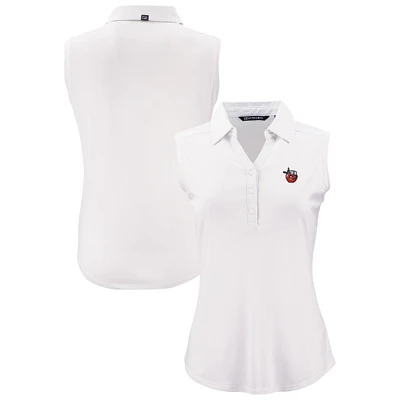 Women's Cutter & Buck White Fort Wayne TinCaps Forge Eco Stretch Recycled Sleeveless Polo