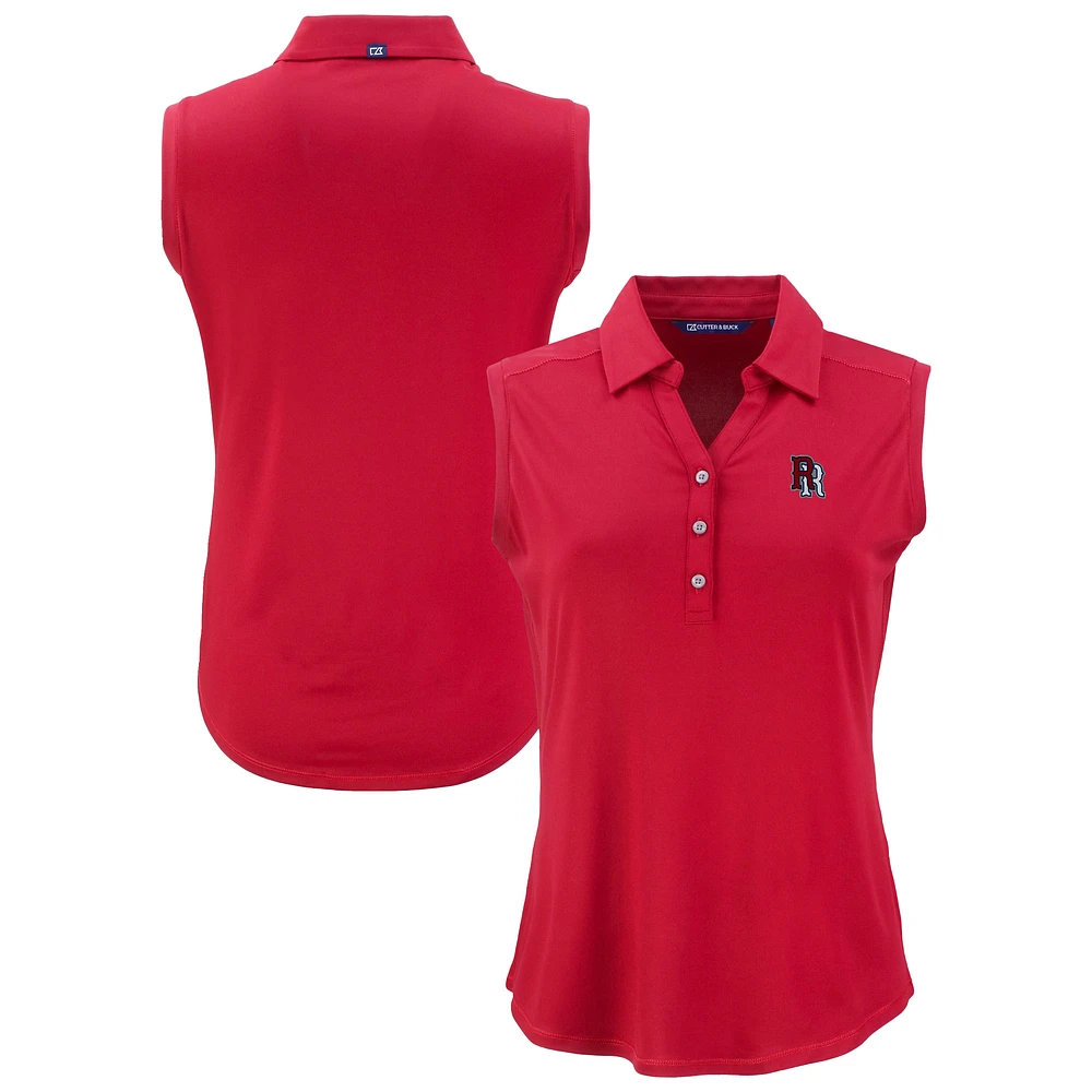 Women's Cutter & Buck Round Rock Express Forge Eco Stretch Recycled Sleeveless Polo