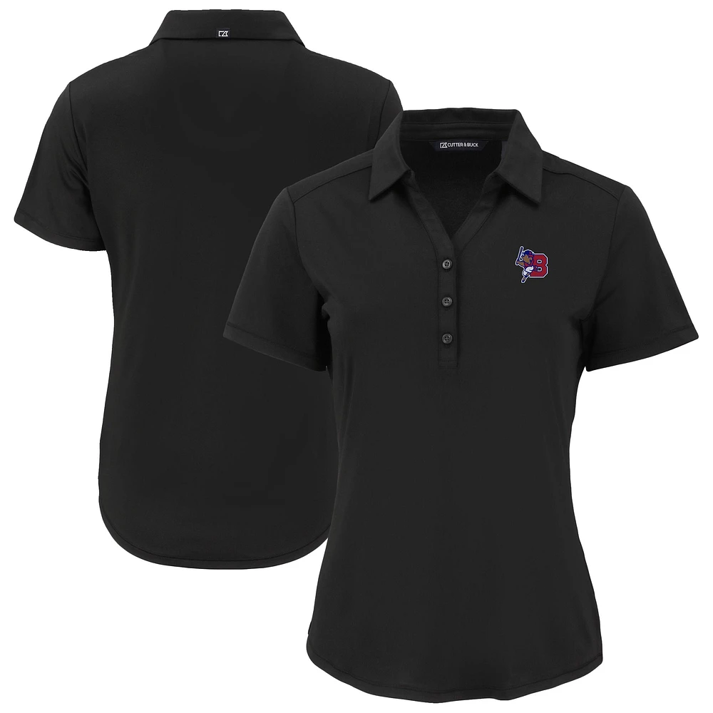 Women's Cutter & Buck Black Buffalo Bisons Forge Eco Stretch Recycled Polo