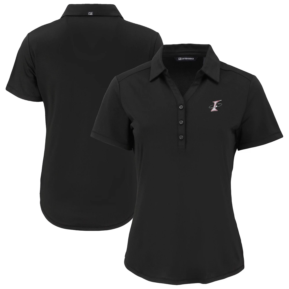 Women's Cutter & Buck Black Albuquerque Isotopes Forge Eco Stretch Recycled Polo