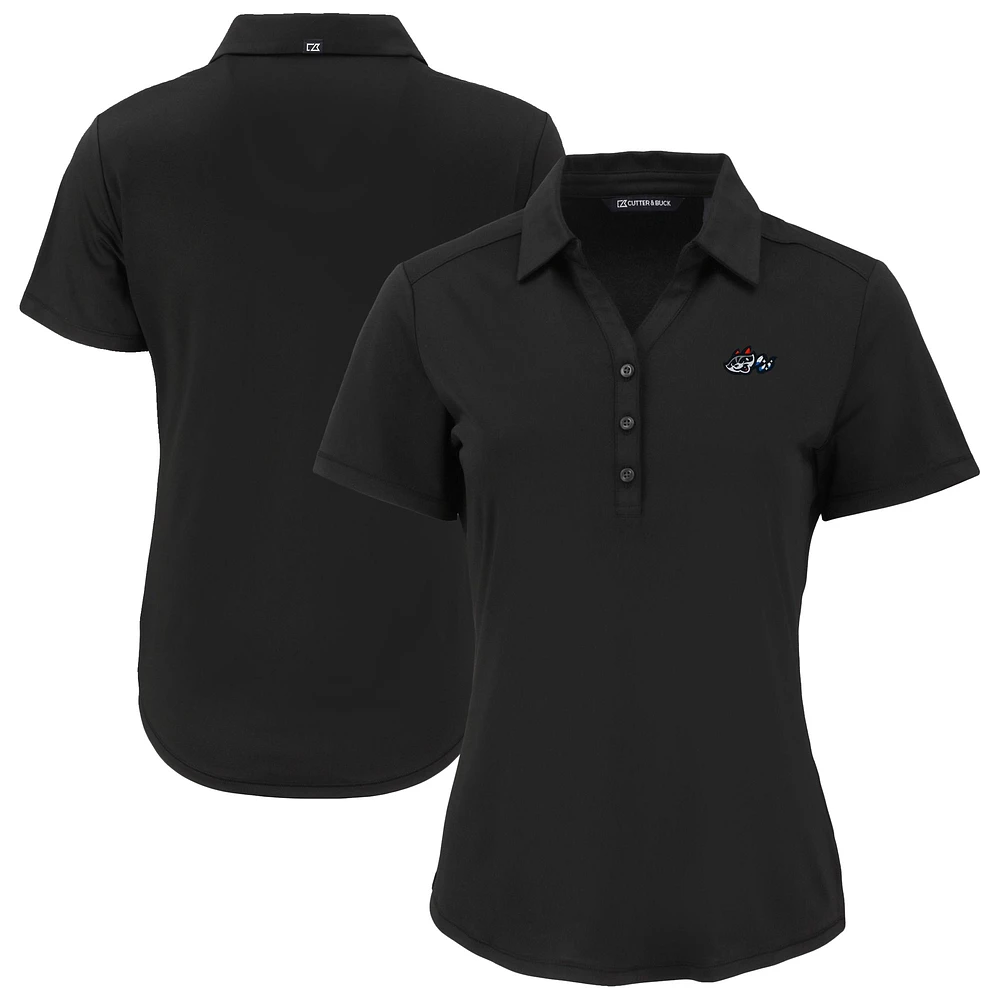 Women's Cutter & Buck Black Rocket City Trash Pandas Forge Eco Stretch Recycled Polo
