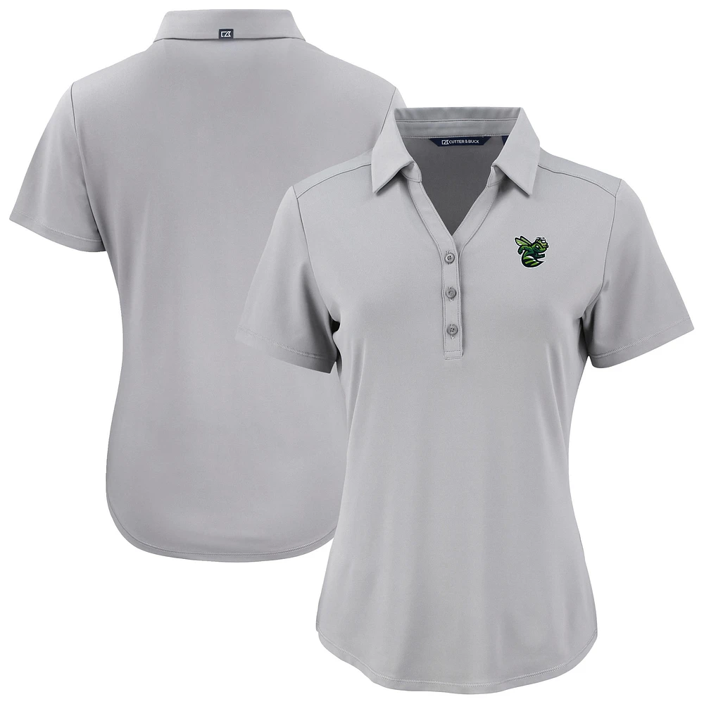 Women's Cutter & Buck Gray Augusta GreenJackets Forge Eco Stretch Recycled Polo