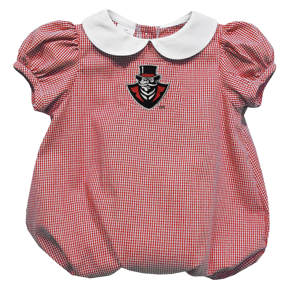 Girls Infant Vive La Fete Red Austin Peay State Governors Puffy Bubble Dress