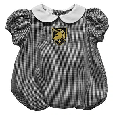 Girls Infant Vive La Fete Black Army Black Knights Puffy Bubble Dress