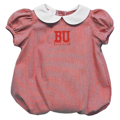 Girls Infant Vive La Fete Scarlet Boston University Puffy Bubble Dress