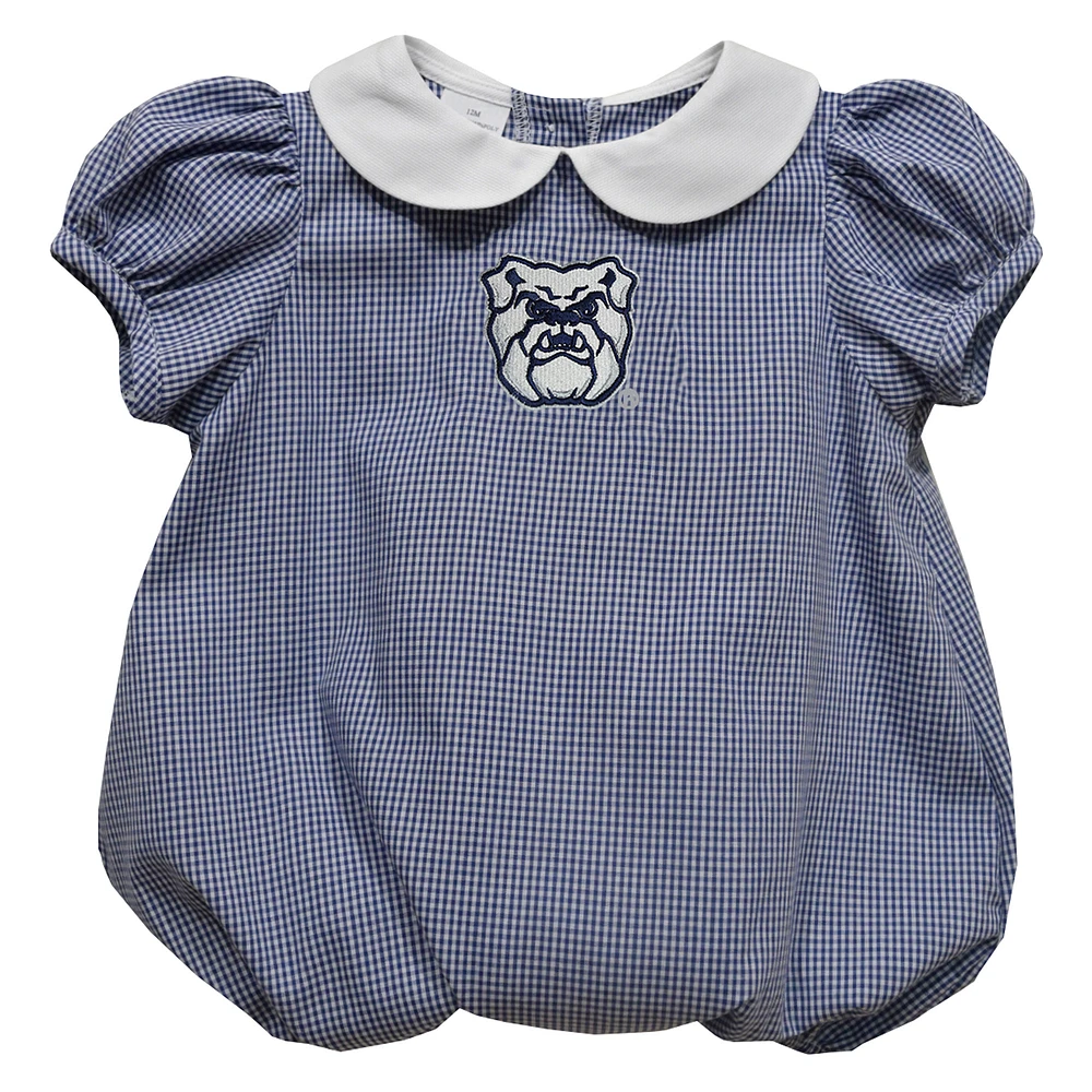 Girls Infant Vive La Fete Navy Butler Bulldogs Puffy Bubble Dress
