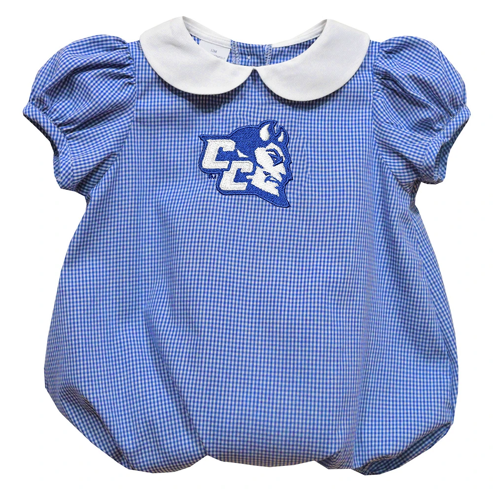 Girls Infant Vive La Fete Royal Central Connecticut State Blue Devils Puffy Bubble Dress