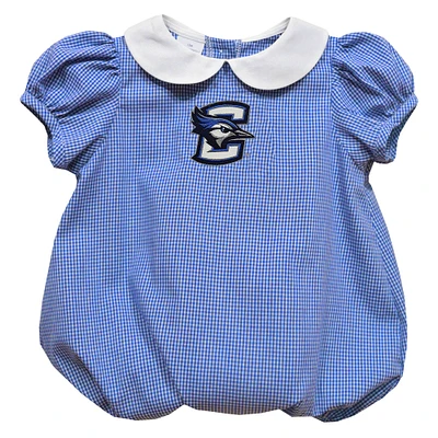 Girls Infant Vive La Fete  Blue Creighton Bluejays Puffy Bubble Dress