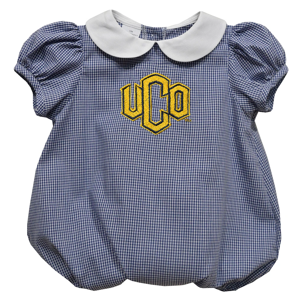 Girls Infant Vive La Fete Blue Central Oklahoma Bronchos Puffy Bubble Dress