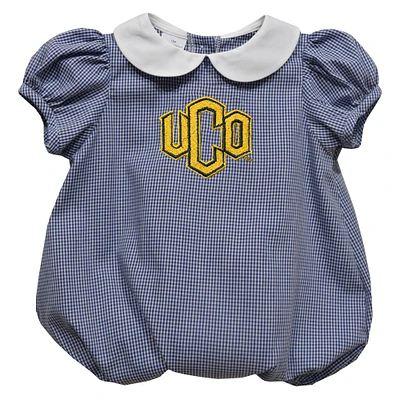 Girls Infant Vive La Fete  Blue Central Oklahoma Bronchos Puffy Bubble Dress