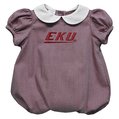 Girls Infant Vive La Fete Maroon Eastern Kentucky Colonels Puffy Bubble Dress