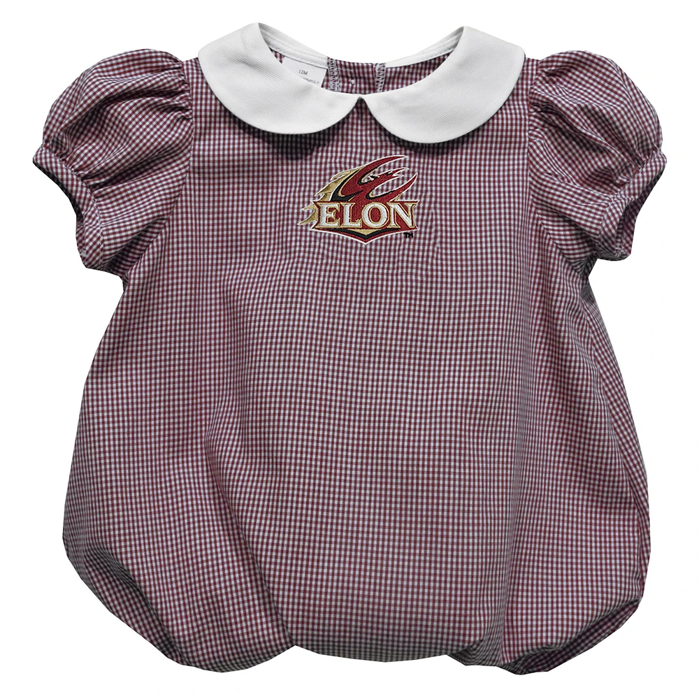 Girls Infant Vive La Fete Maroon Elon Phoenix Puffy Bubble Dress