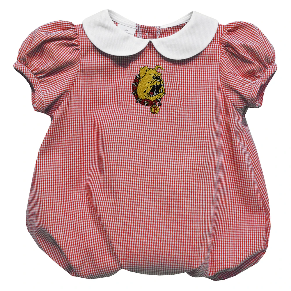 Girls Infant Vive La Fete Crimson Ferris State Bulldogs Puffy Bubble Dress