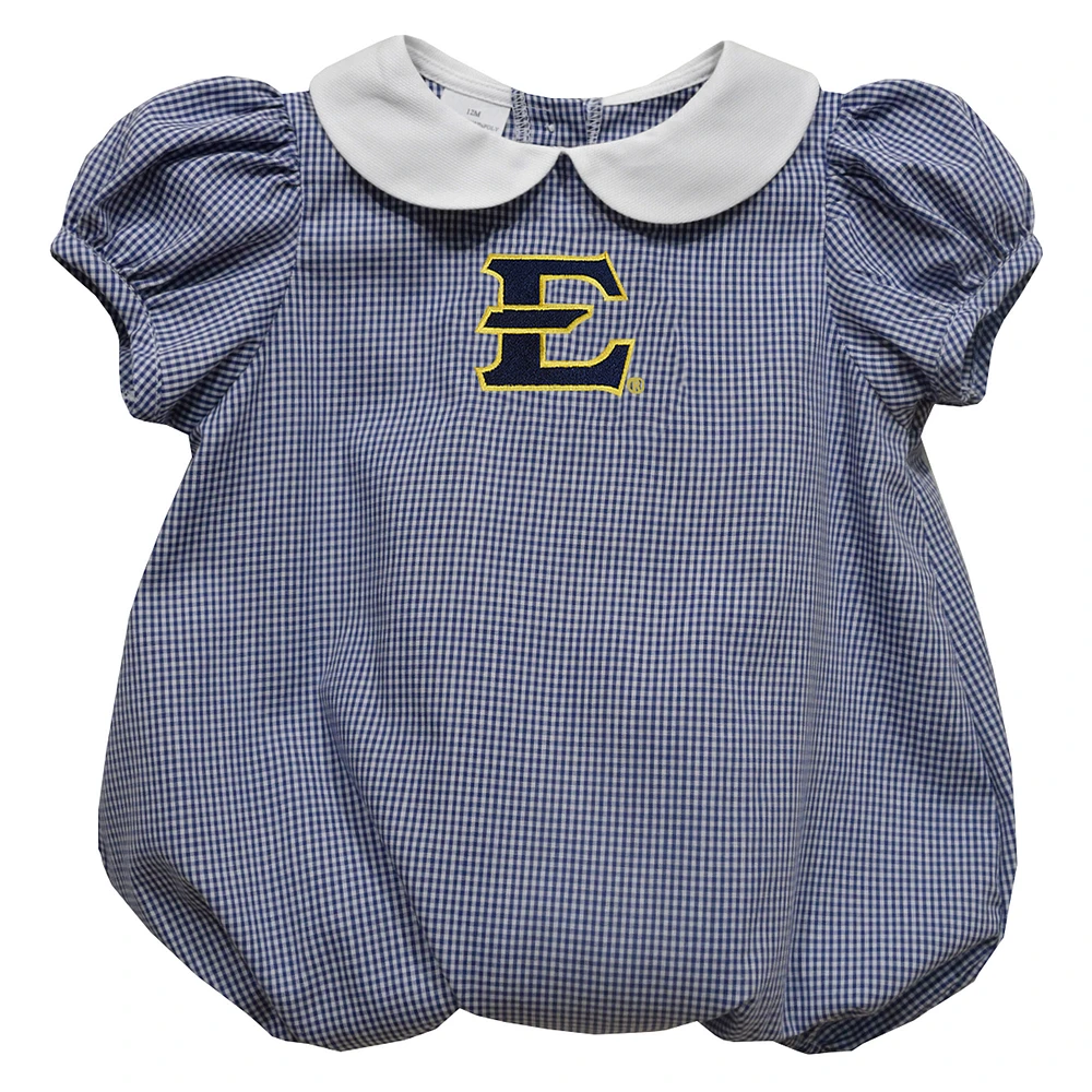 Girls Infant Vive La Fete Navy ETSU Buccaneers Puffy Bubble Dress