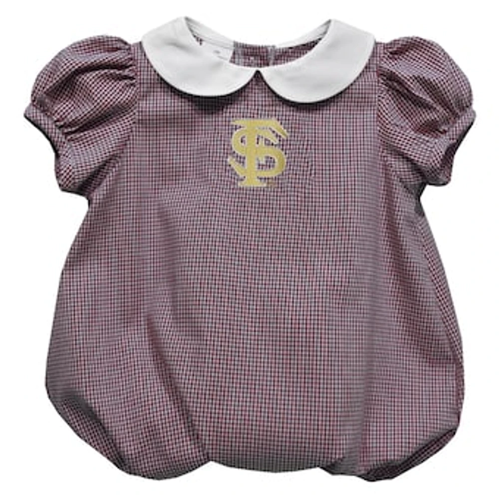 Girls Infant Vive La Fete Garnet Florida State Seminoles Puffy Bubble Dress